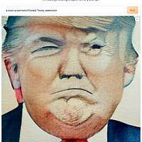 Trump watercolor dallemini 2022-7-7 22-54-59